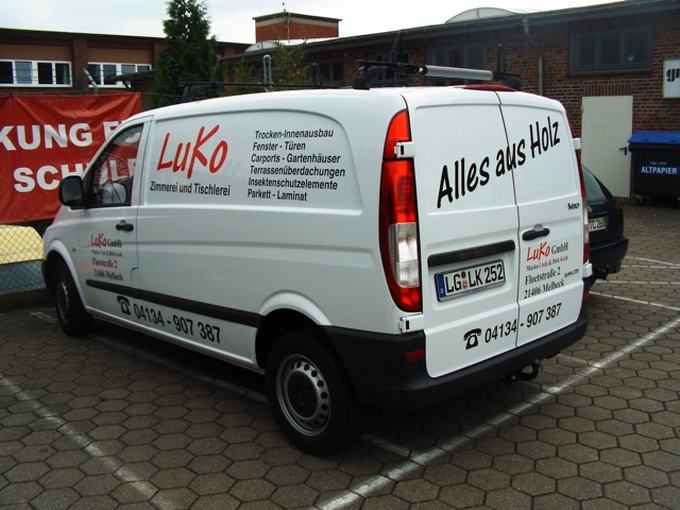 Transporter eines Tischlereibetriebs
